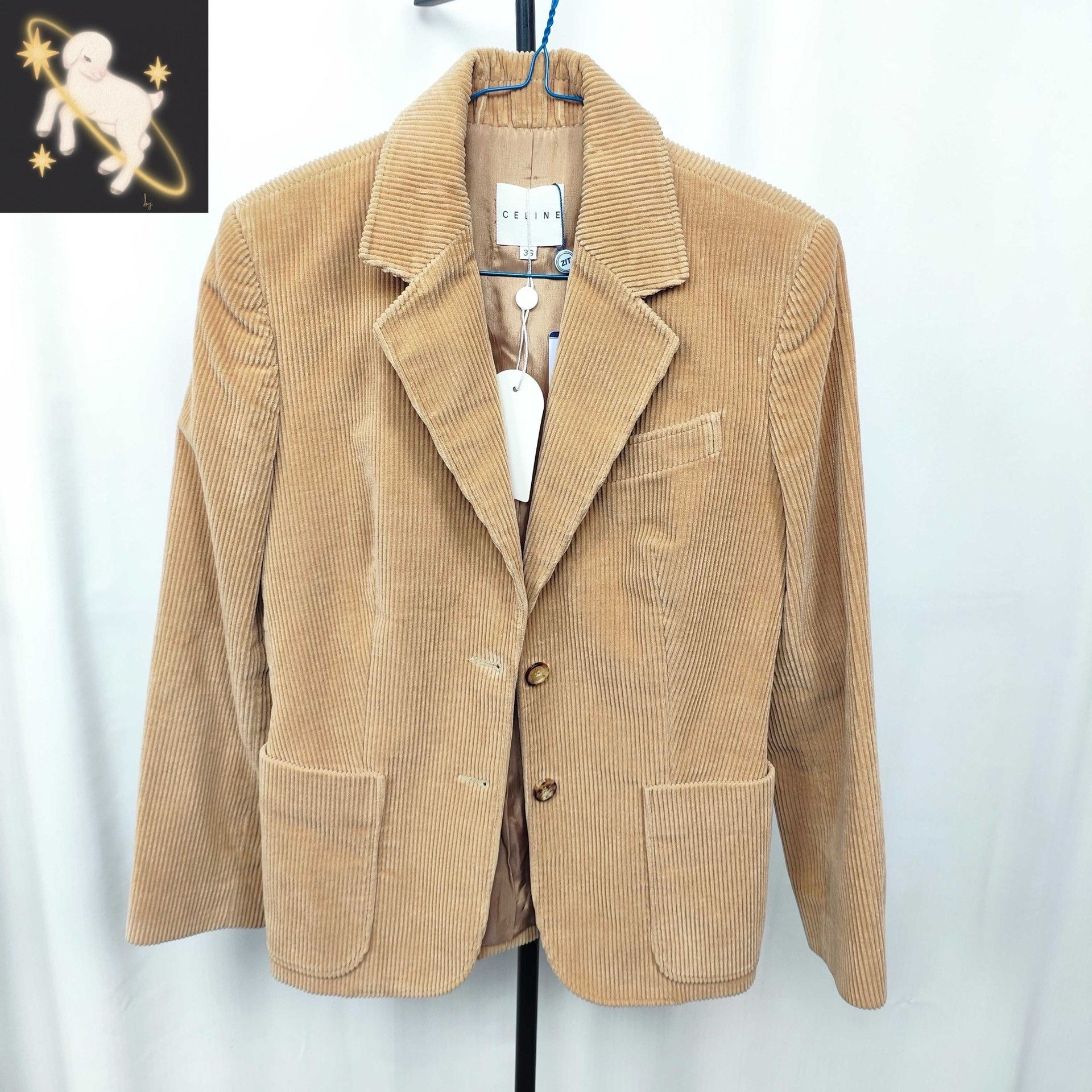 Celine Celine Formal Brown Jacket 36 Women Size S / US 4 / IT 40 - 1 Thumbnail