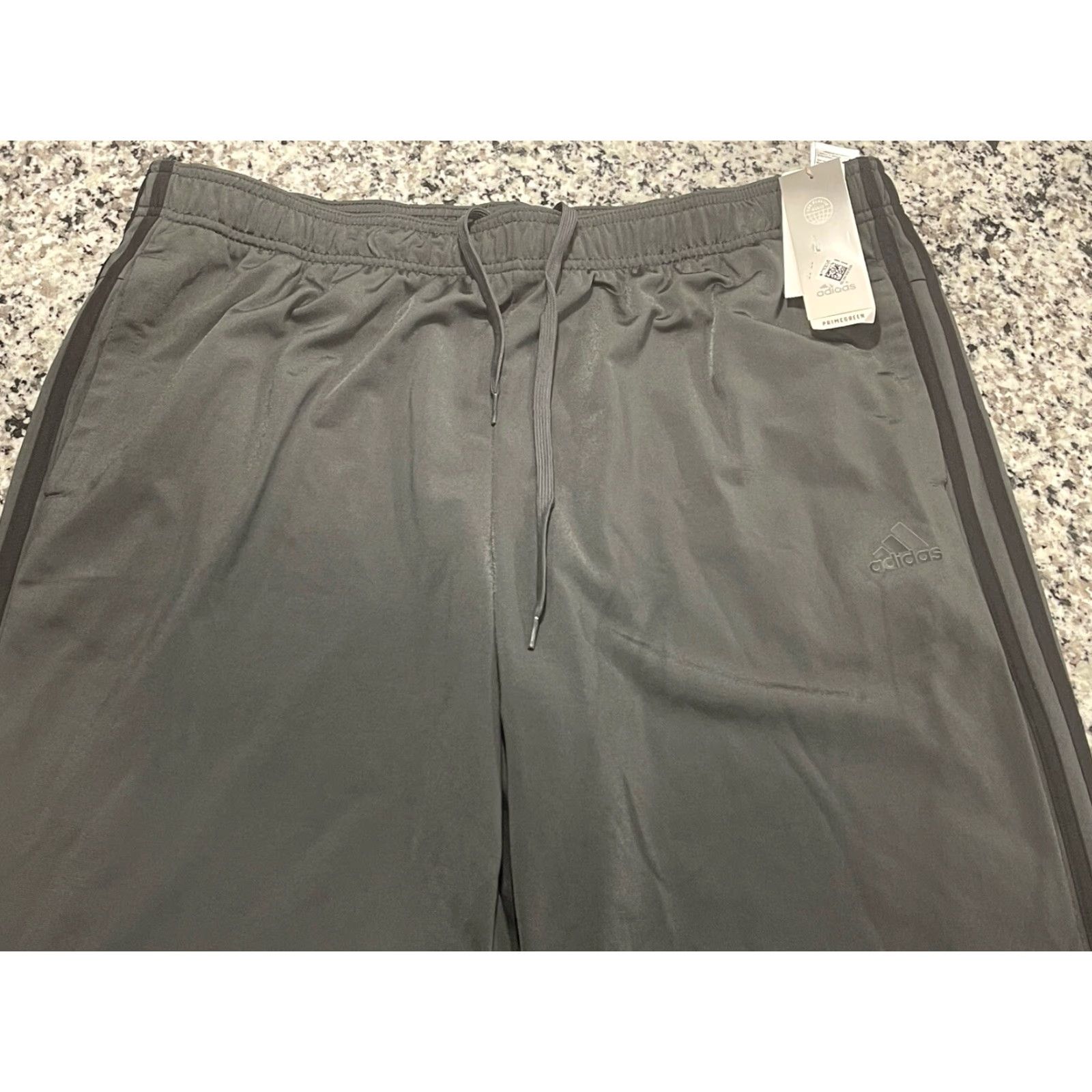 Adidas Adidas Men Track Pants Gray 2XL 39x32 Regular Fit Straight Leg Full Length Size US 39 - 2 Thumbnail