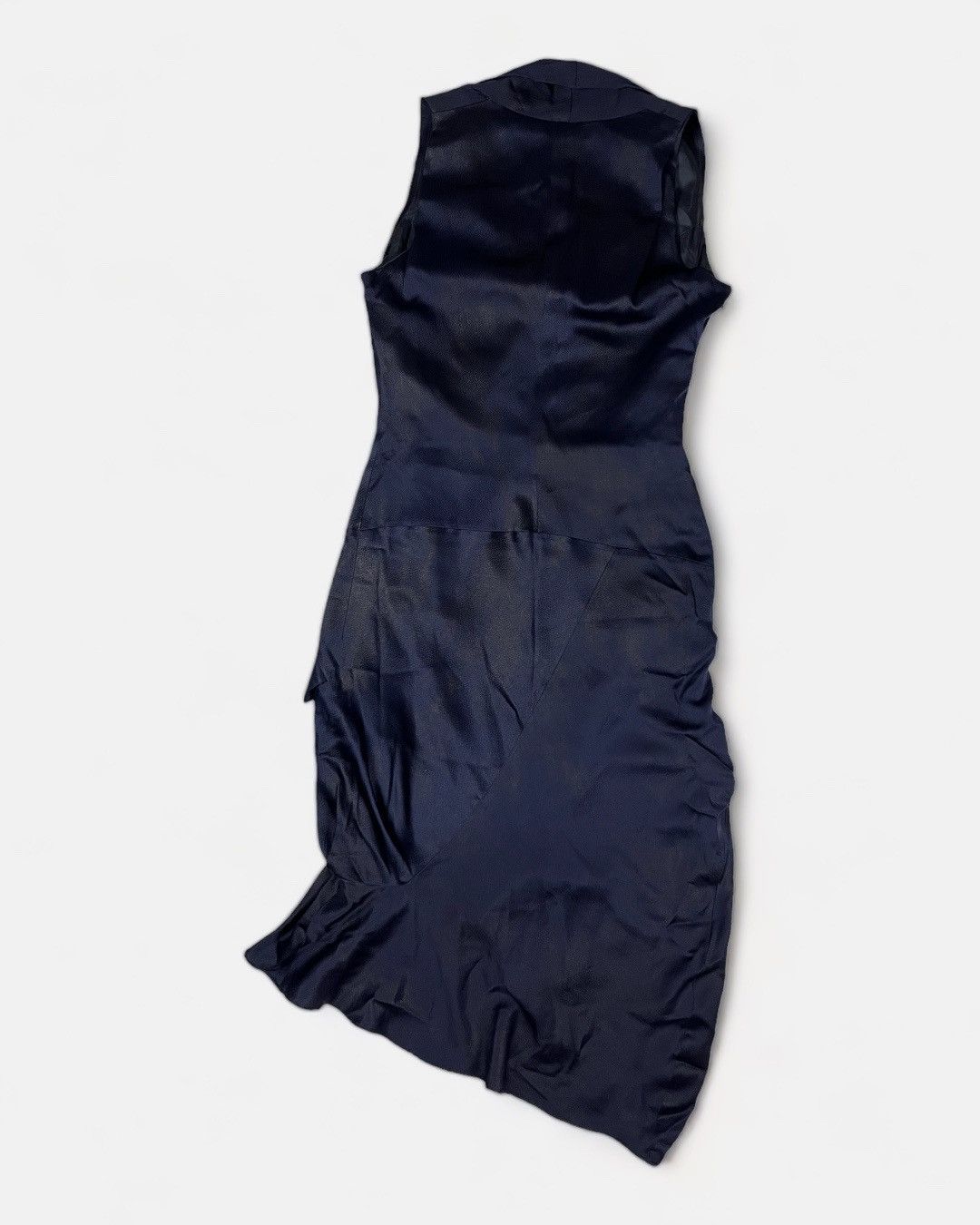 Hussein Chalayan Hussein Chalayan - 00’s Asymetric Multi Pockets Silk Dress Size M / US 6-8 / IT 42-44 - 5 Thumbnail