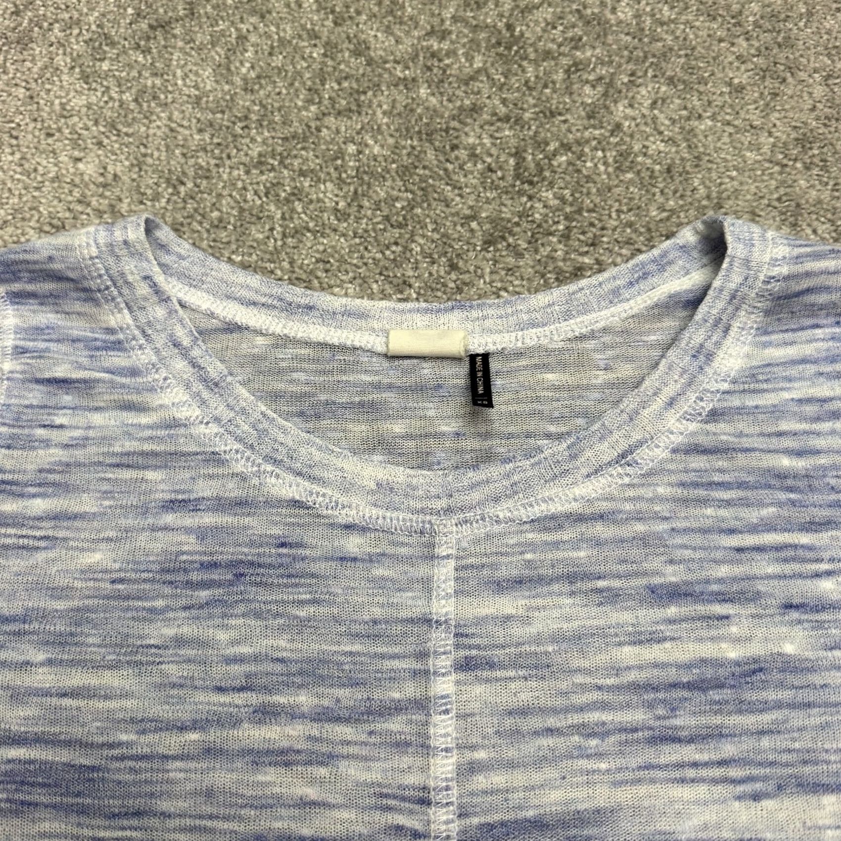 Anthropologie Anthropologie Akemi + Kin Sweater Women XS Blue White Knit Pullover Casual Long Sleeve Size XS / US 0-2 / IT 36-38 - 3 Thumbnail