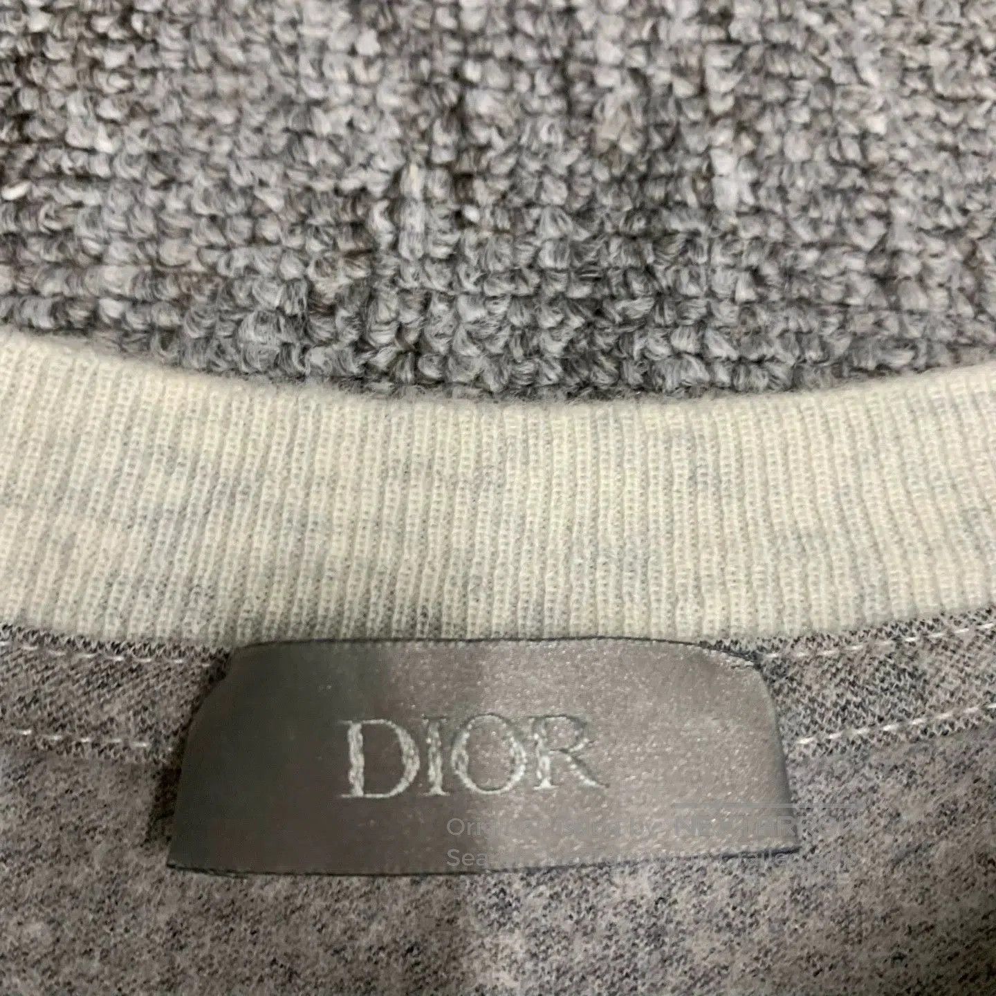 Dior grey striped pocket logo t-shirt. Size US M / EU 48-50 / 2 - 6 Thumbnail