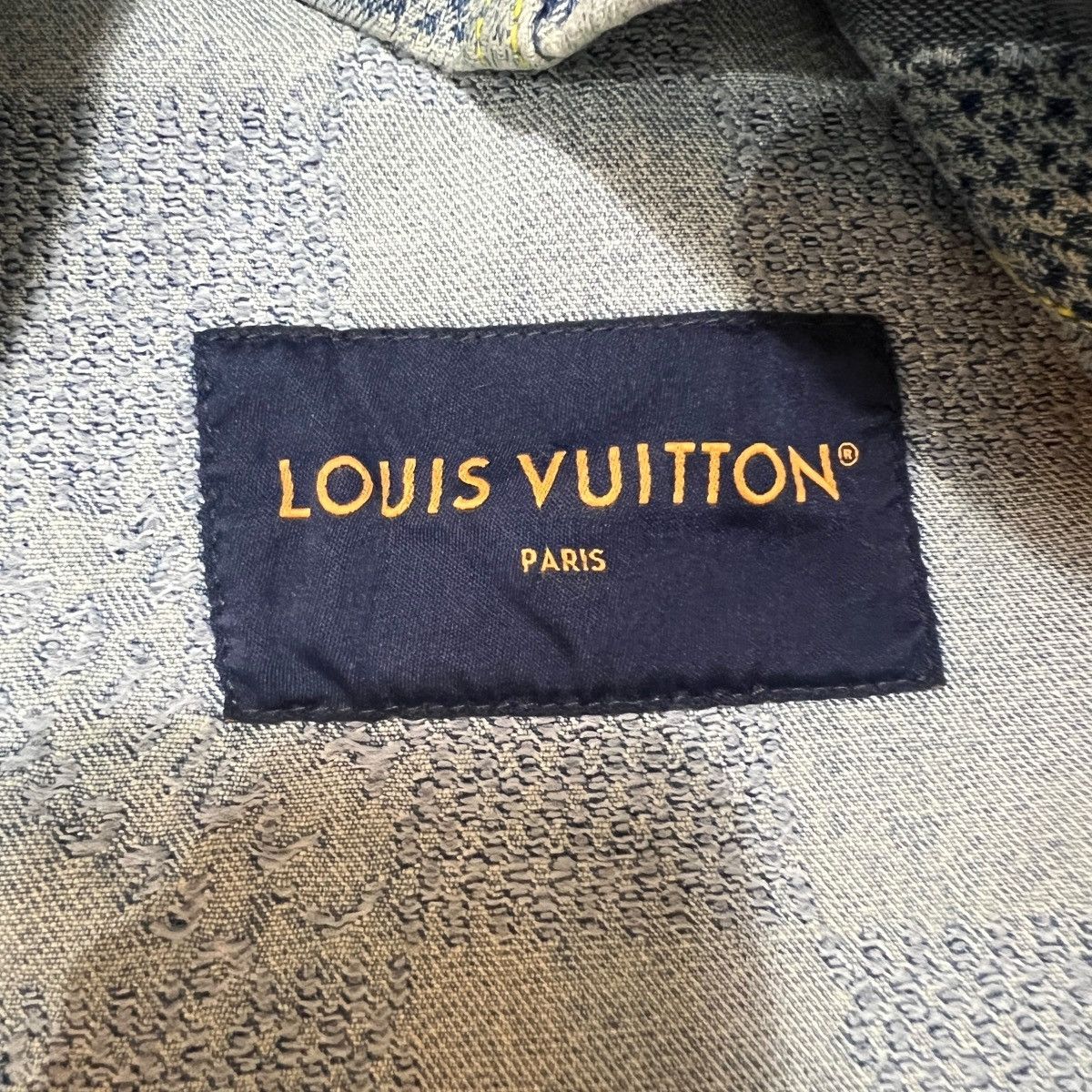 Louis Vuitton LOUIS VUITTON 2024AW Pharrell Williams Damier Denim Jacket Size US L / EU 52-54 / 3 - 9 Thumbnail