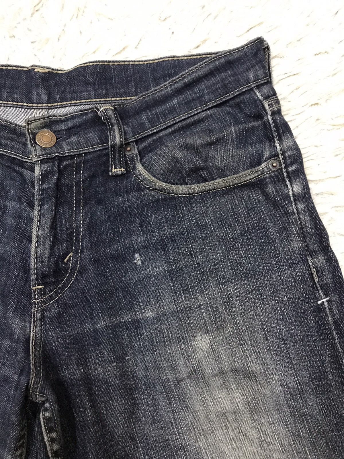 Levi's Vintage Clothing Vintage Levis Slim Tapered Distressed Denim Jeans Size US 31 - 7 Thumbnail