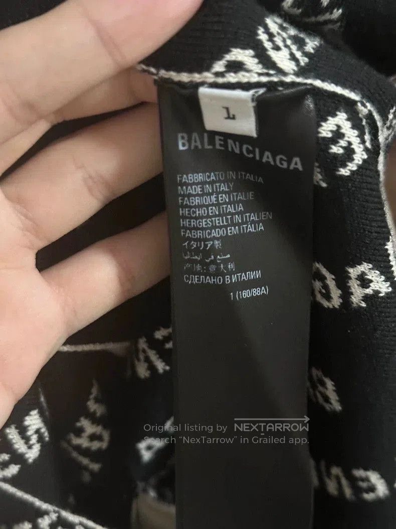 Balenciaga Balenciaga SS23 Logo Knit Cardigan White. Size US XXL / EU 58 / 5 - 3 Thumbnail
