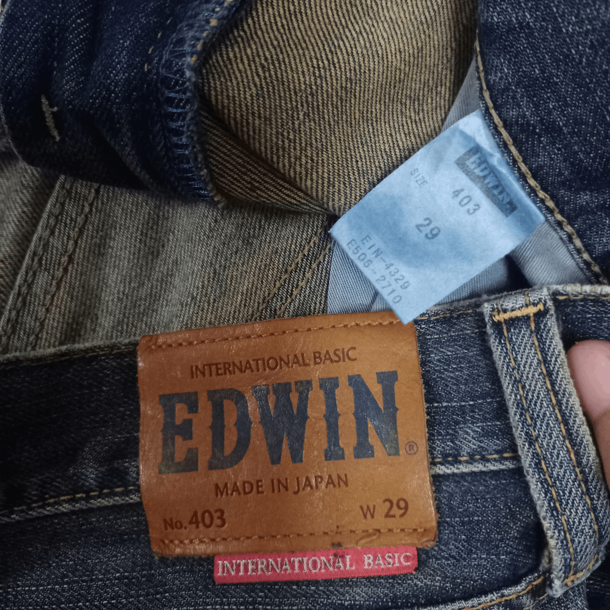 Edwin × Japanese Brand Vintage Edwin Japan Mud Wash Distressed Loose Jeans 31x31 Size US 31 - 8 Thumbnail