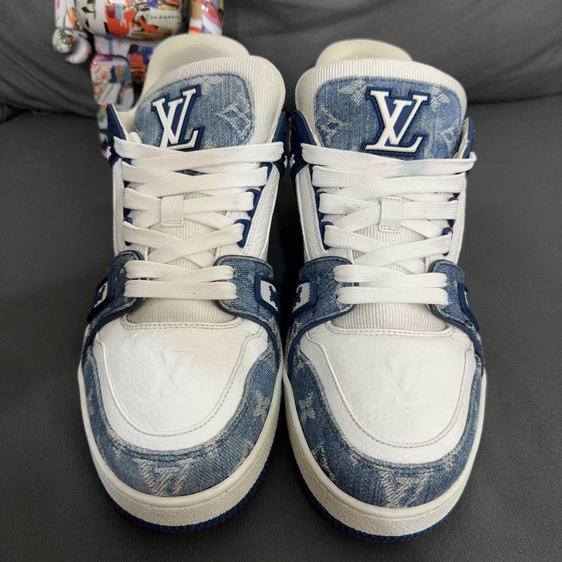 Louis Vuitton Louis Vuitton Denim Trainer Low-Top Sneakers -2508 Size US 9 / EU 42 - 1 Thumbnail