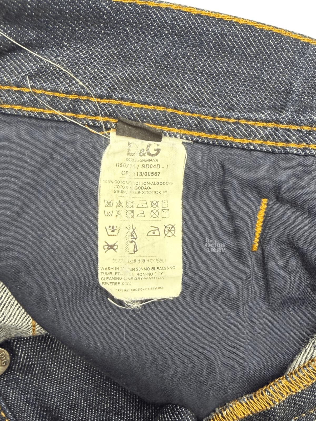 Dolce & Gabbana Vintage 90's/Y2K Dolce & Gabanna Indigo Wash Denim Jeans Size US 38 / EU 54 - 6 Thumbnail