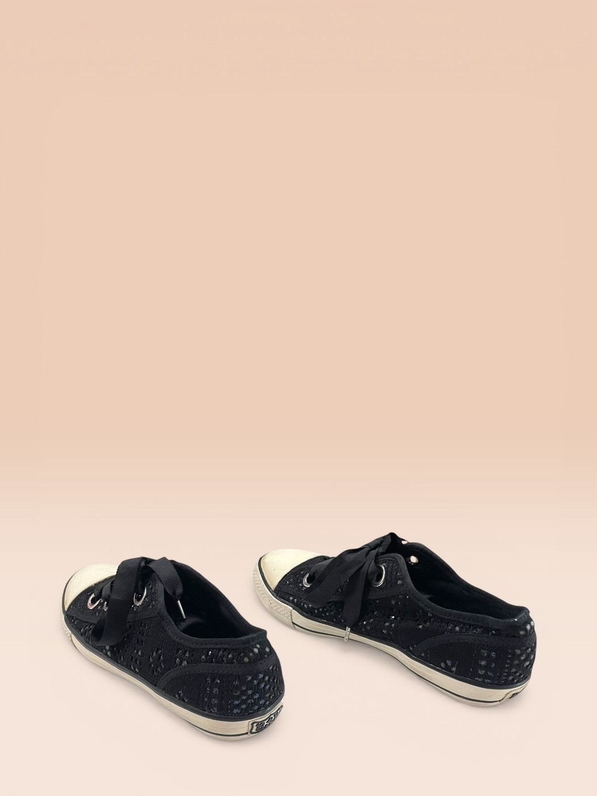 ASH ASH Limited Vicky Woven Black Sequin Sneakers Size US 8.5 / EU 41-42 - 3 Thumbnail