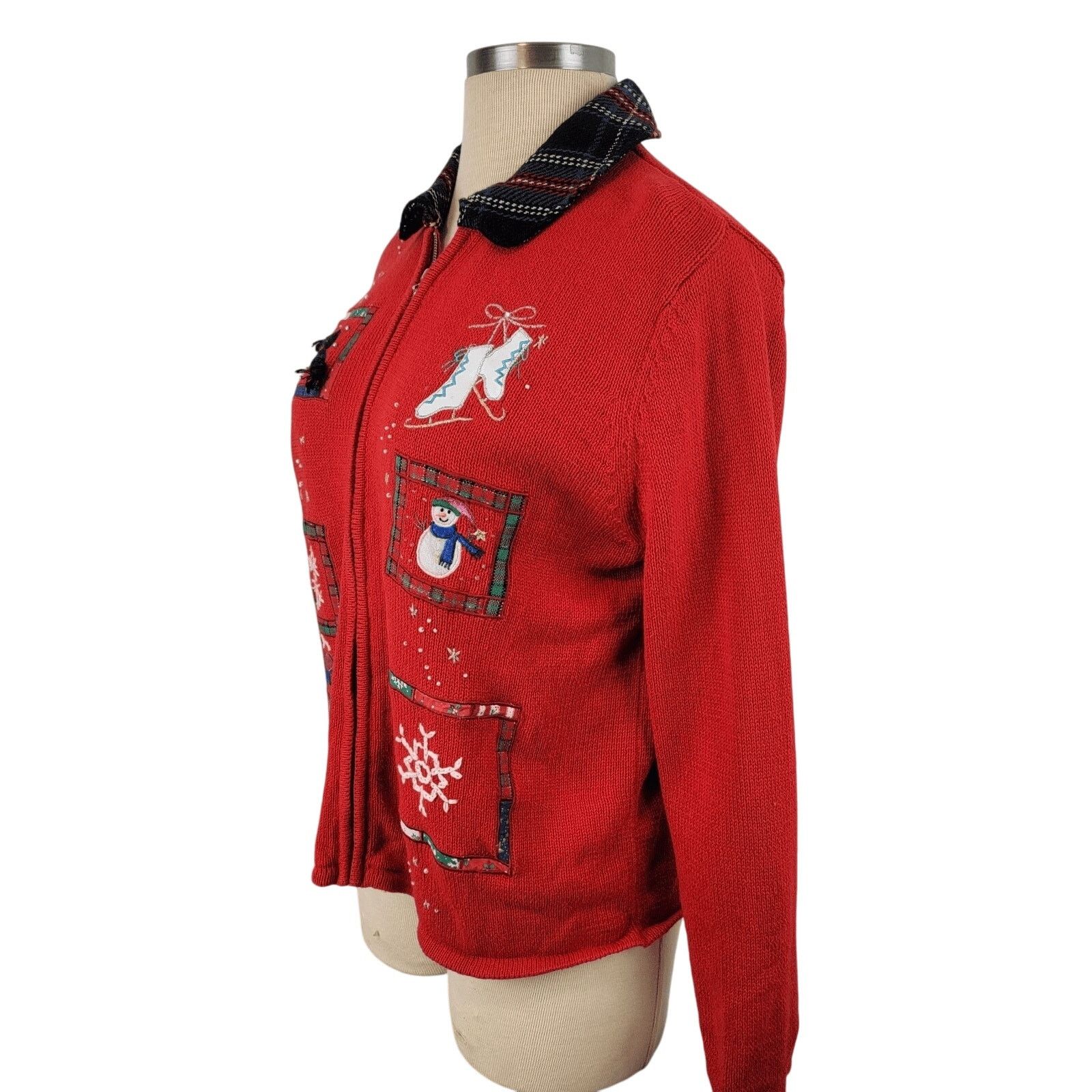 Other Designer Originals Studio Joy Red Christmas Sweater | 22/XL Size XL / US 12-14 / IT 48-50 - 4 Thumbnail