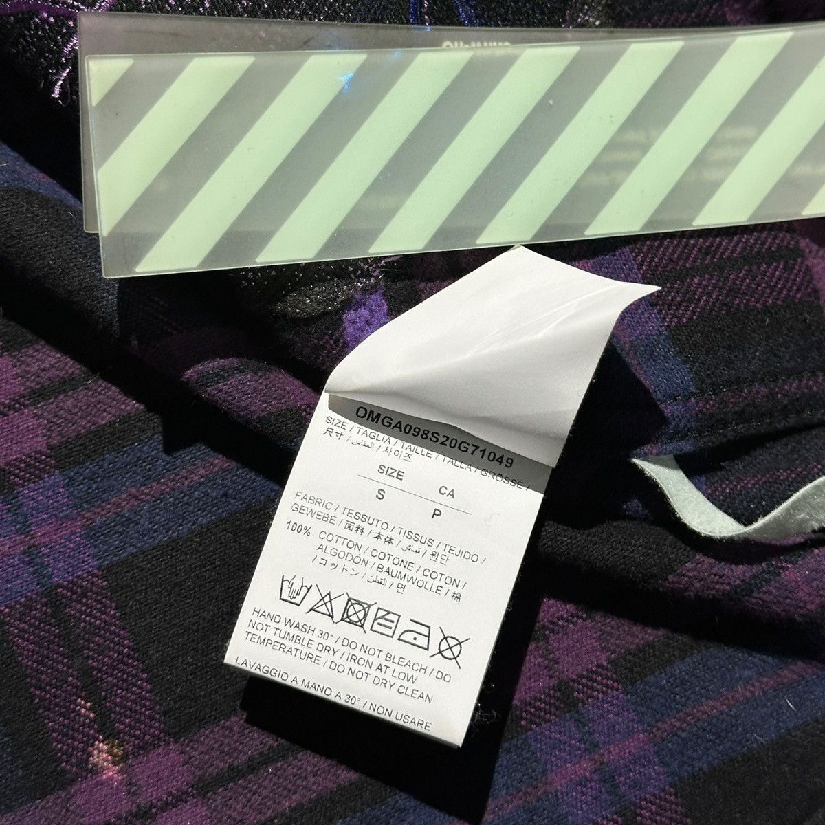 Off-White × Virgil Abloh Murder bravado Crystal plaid flannel Size US S / EU 44-46 / 1 - 5 Thumbnail