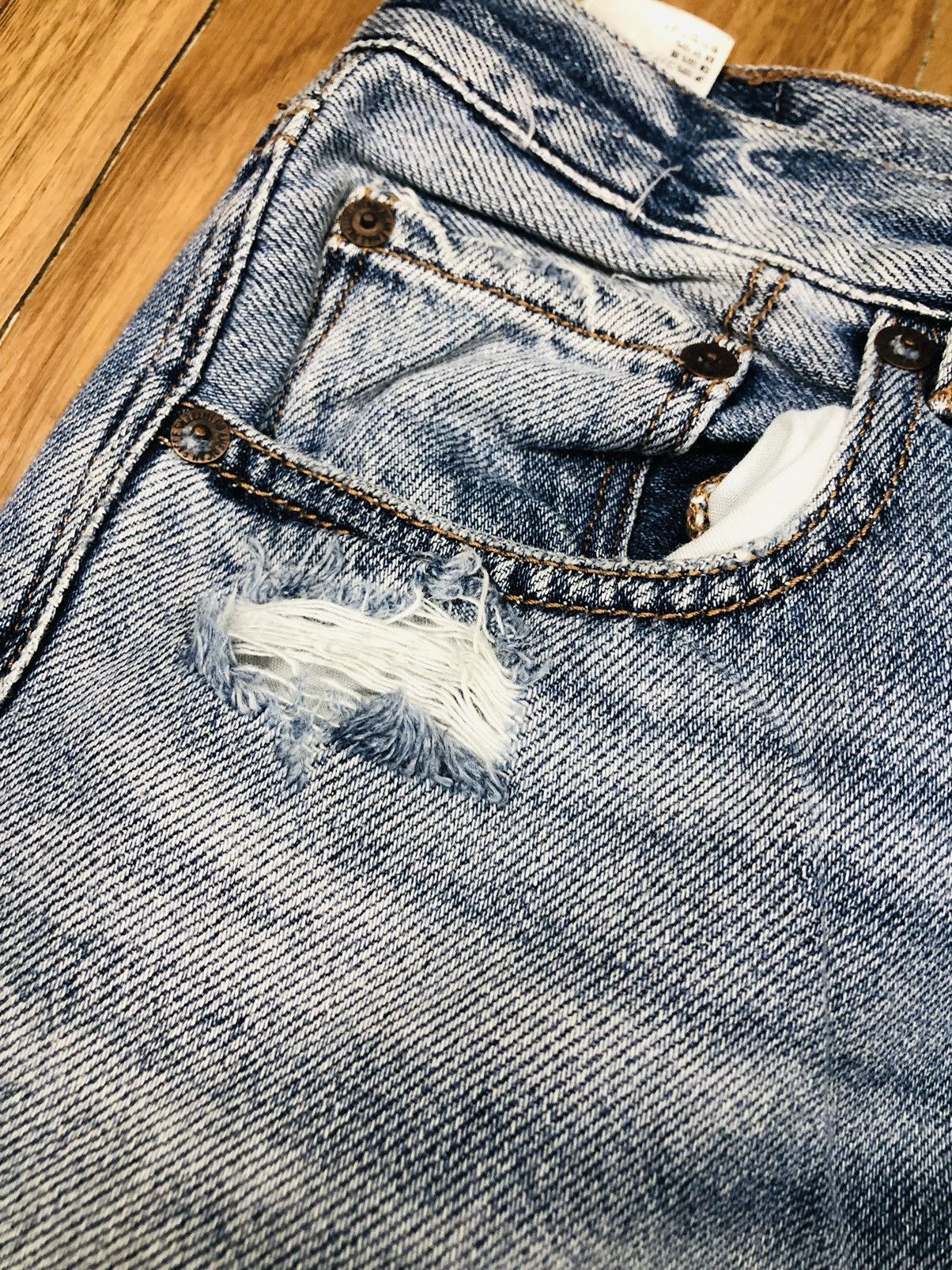American Eagle Outfitters American Eagle Patch Design Jeans (35) Size US 30 / EU 46 - 12 Thumbnail