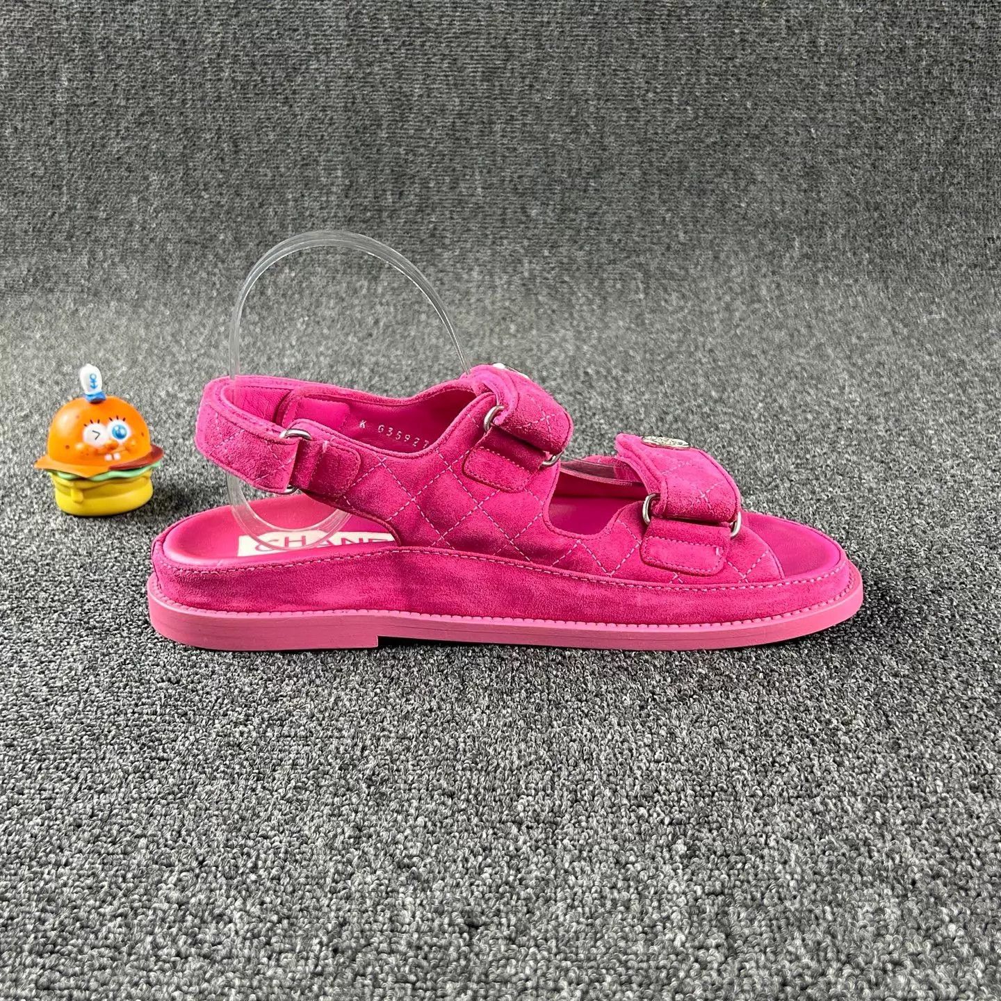 Chanel Chanel pink colorblock sandals 38 Size US 7.5 / IT 37.5 - 4 Thumbnail