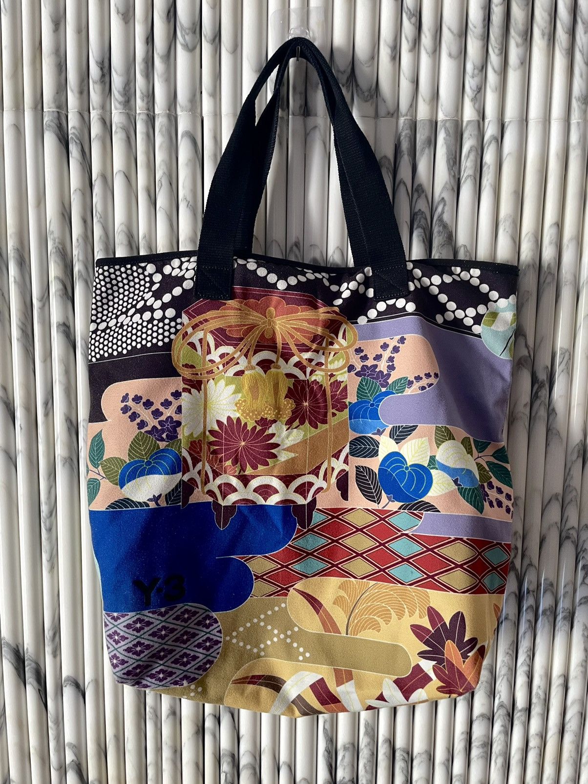 Adidas RARE YOHJI KABUKI JAPONISM PRINT COTTON CANVAS TOTE BAG Size ONE SIZE - 1 Thumbnail