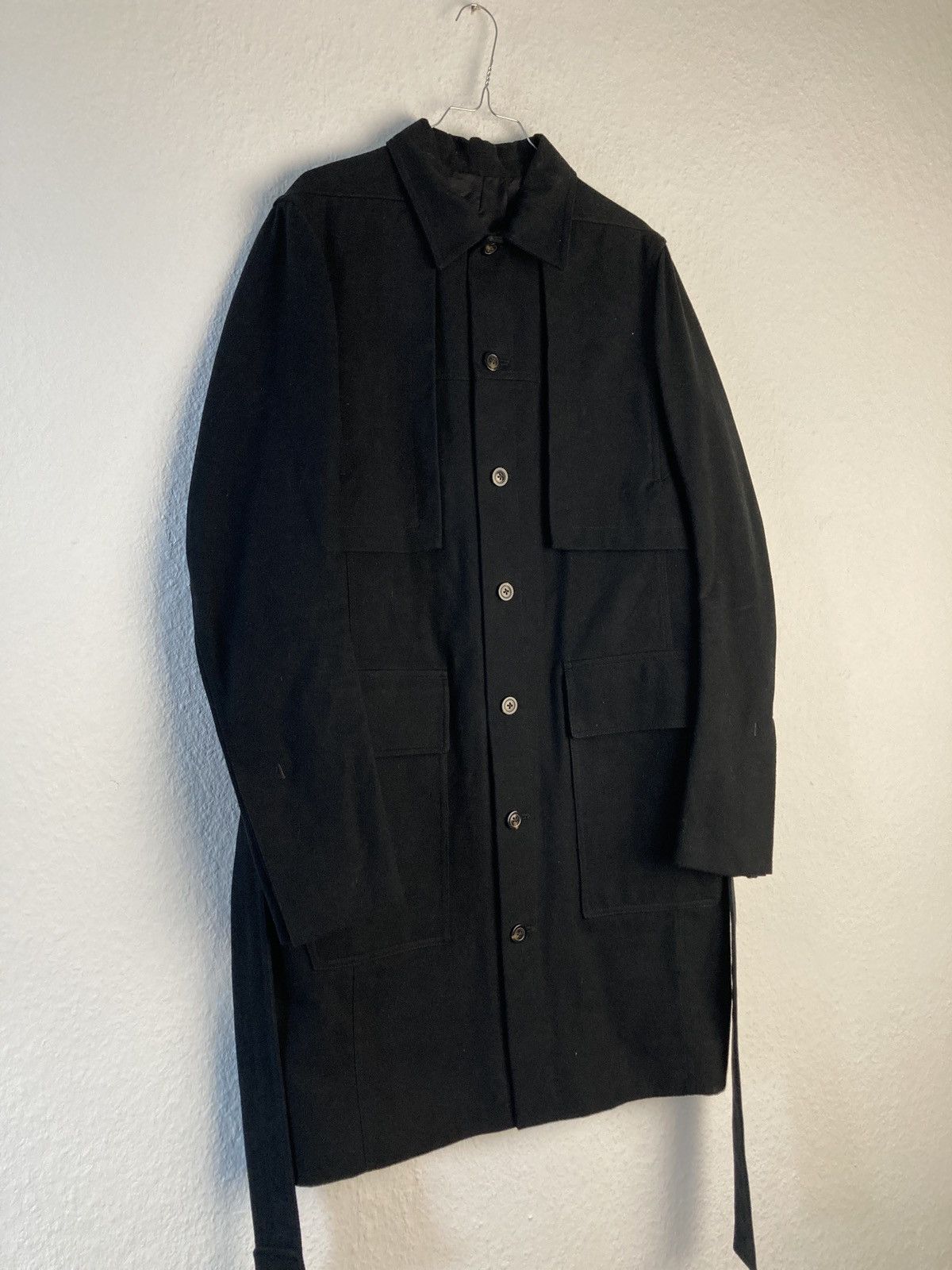 Rick Owens F/W 19 „LARRY“ Paneled Trench Coat Rick Owens IT50/M Size US M / EU 48-50 / 2 - 3 Thumbnail