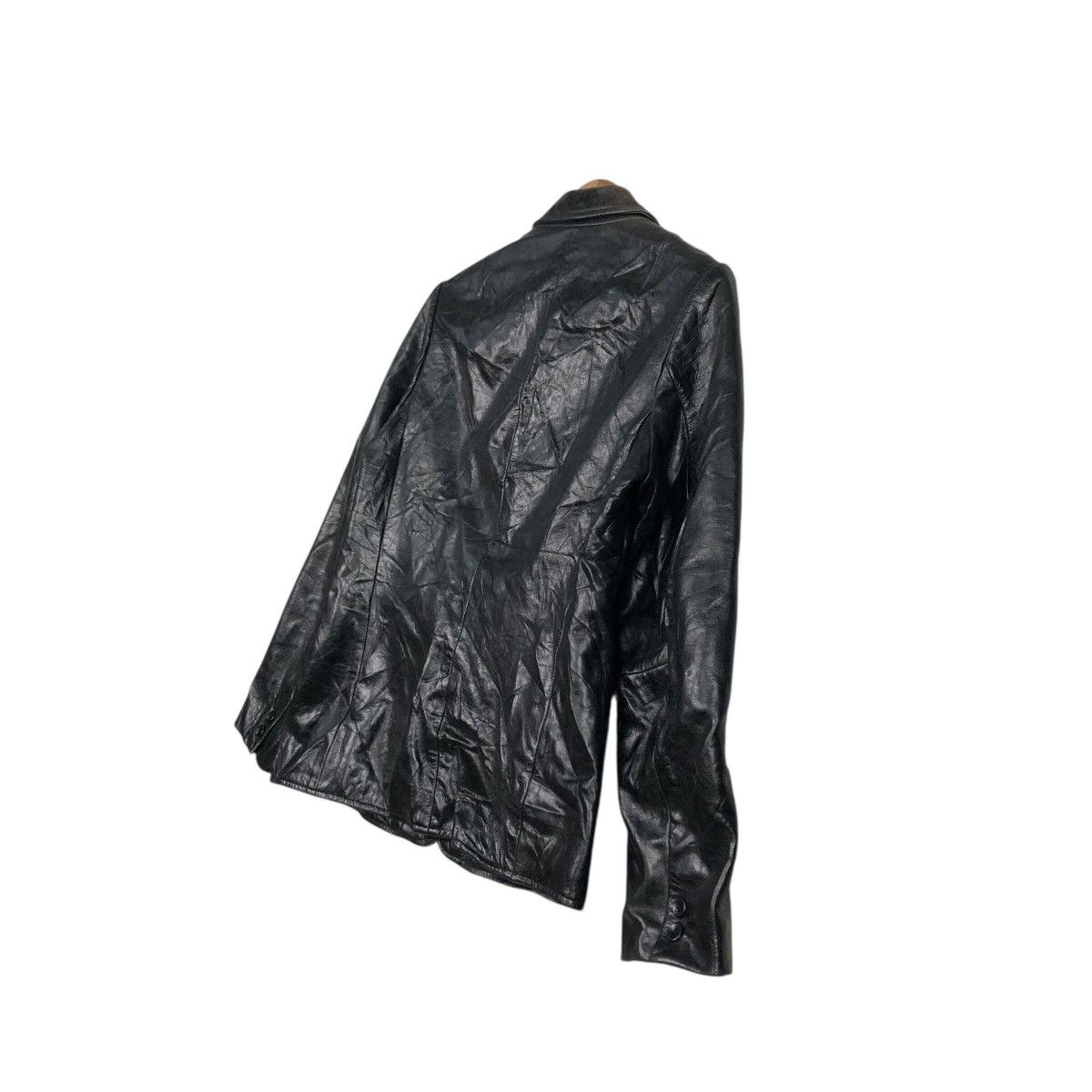 Japanese Brand 📌Rich Black Vintage Biker Leather Jacket Gap Issey Miyake Size US XS / EU 42 / 0 - 11 Thumbnail