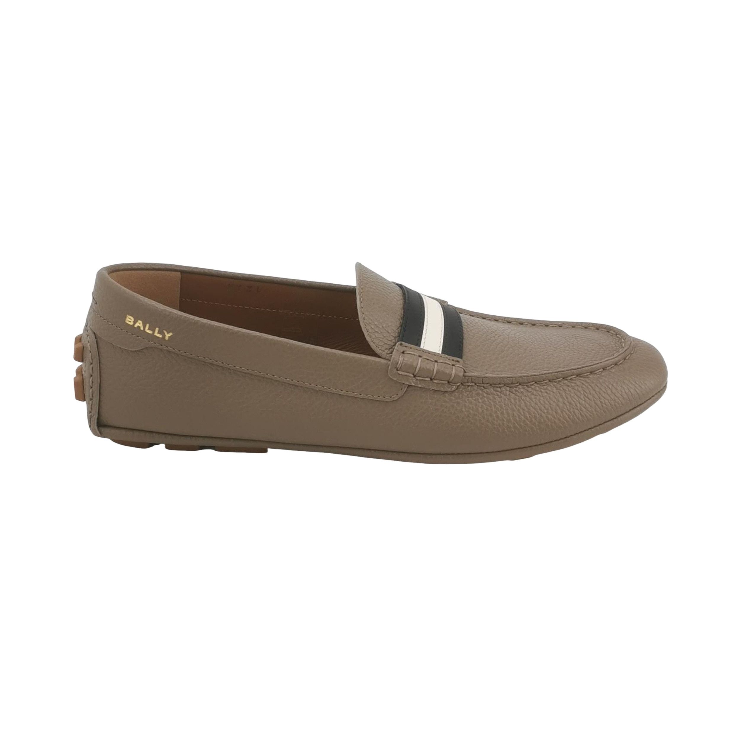 Bally Bally Stripe Detail Grained Leather Loafers EU 42 Size US 9 / EU 42 - 1 Thumbnail
