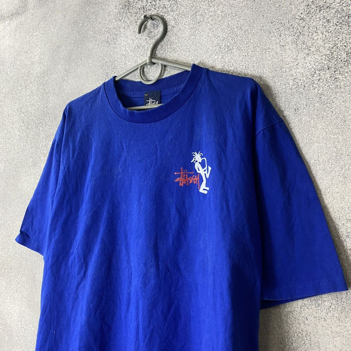 Stussy Stussy t-shirt big logo blue vintage Size US L / EU 52-54 / 3 - 2 Thumbnail