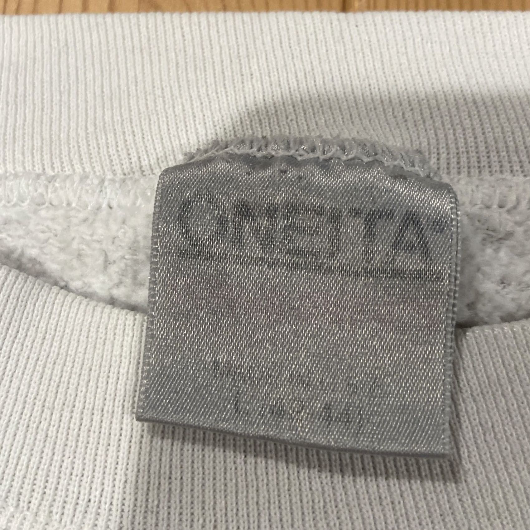 Vintage VINTAGE 90s Oneita Sweater Mens Long Sleeve Crew Neck White Knit Logo Graphic Print Embossed Seal of Faith Jesus God Casual Pullover L Size US L / EU 52-54 / 3 - 6 Thumbnail