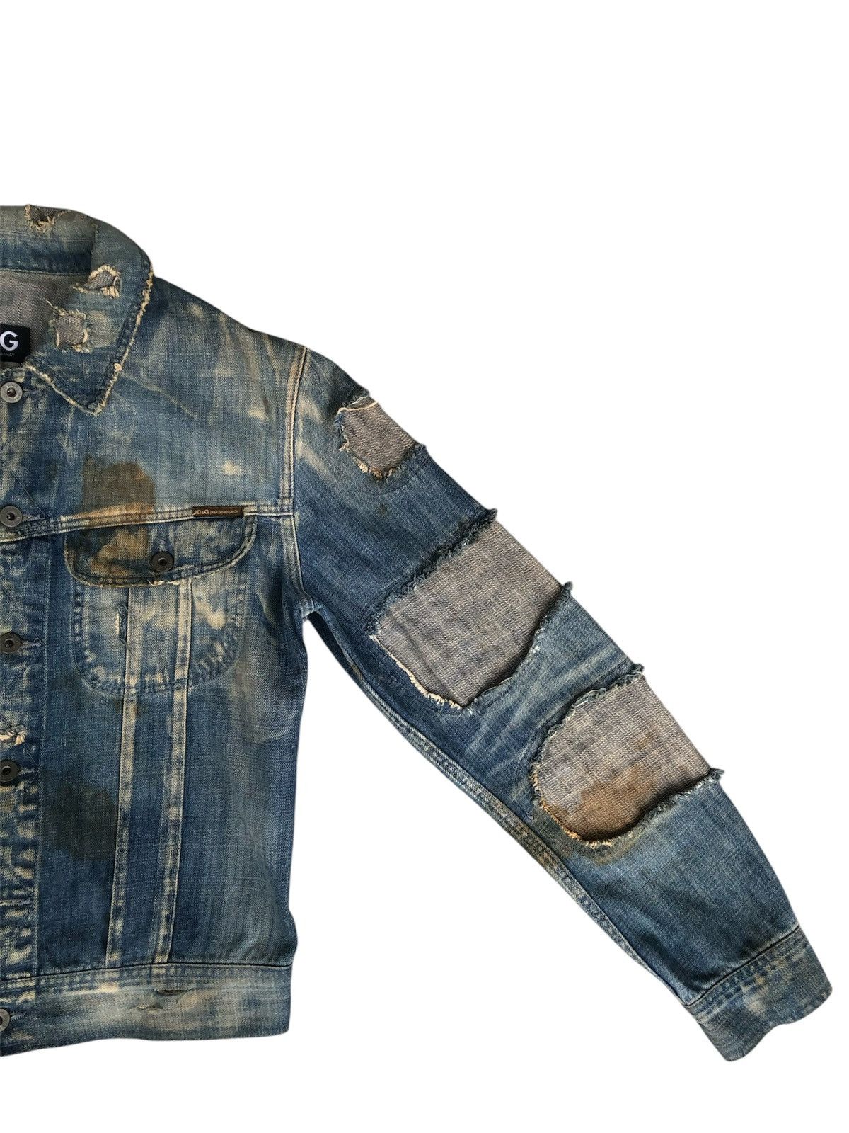 Dolce & Gabbana Dolce & Gabbana Boro Patchwork Distressed Denim Size US M / EU 48-50 / 2 - 4 Thumbnail