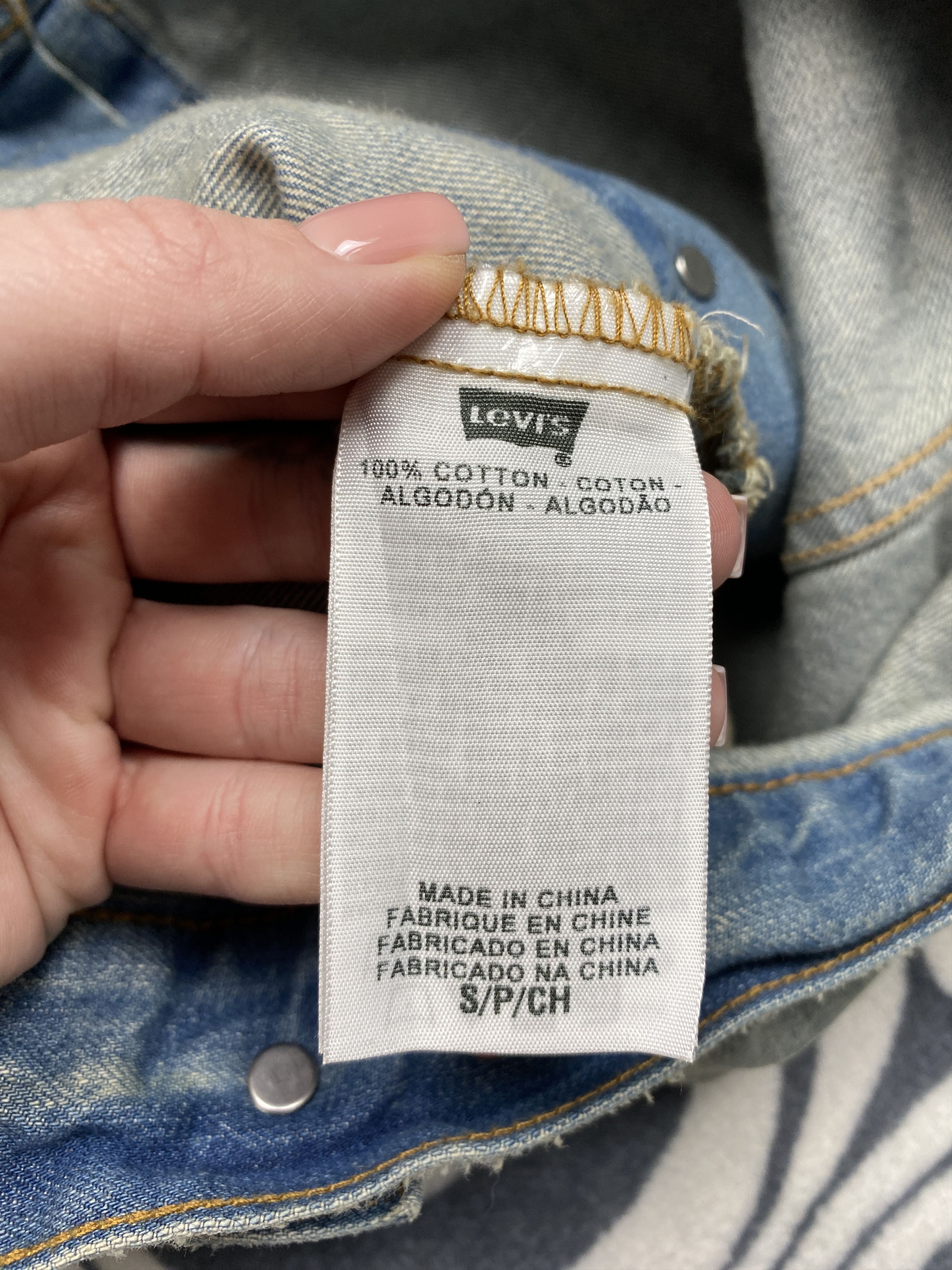 Levi's NEW Levi's Mens Denim Jacket Size US S / EU 44-46 / 1 - 8 Thumbnail