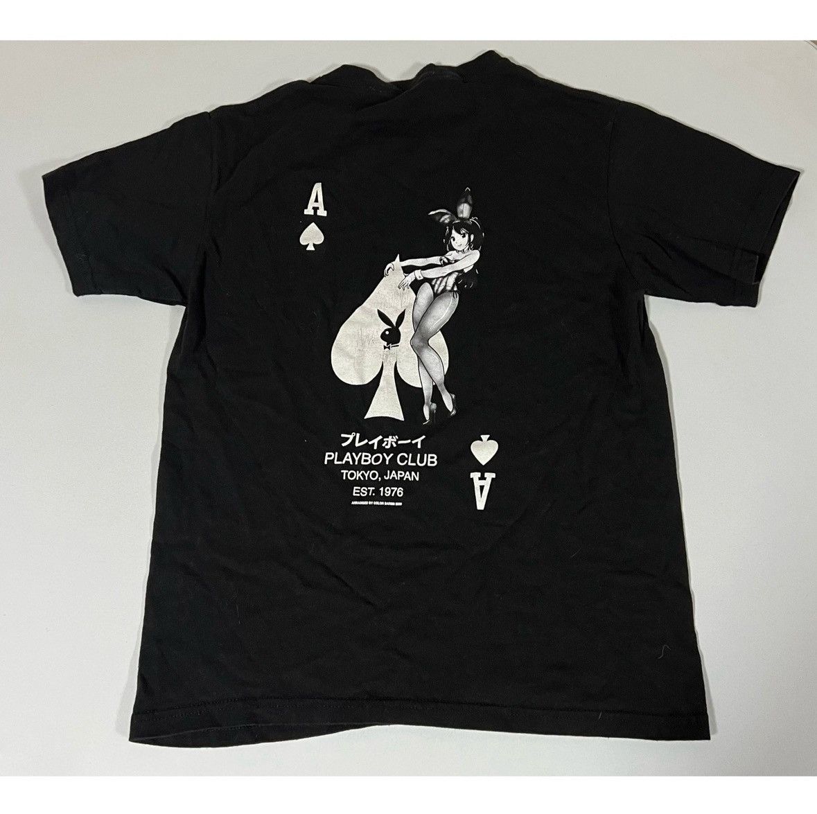 Playboy Black Playboy Bunny Playing Card T-Shirt Top Tee Size S 🤍🖤 Size US S / EU 44-46 / 1 - 4 Thumbnail