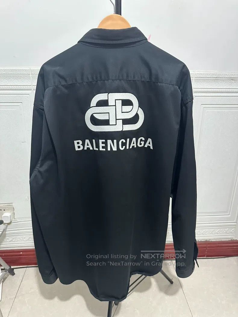 Balenciaga Balenciaga Black Shirt Jacket Size US XXS / EU 40 - 2 Thumbnail