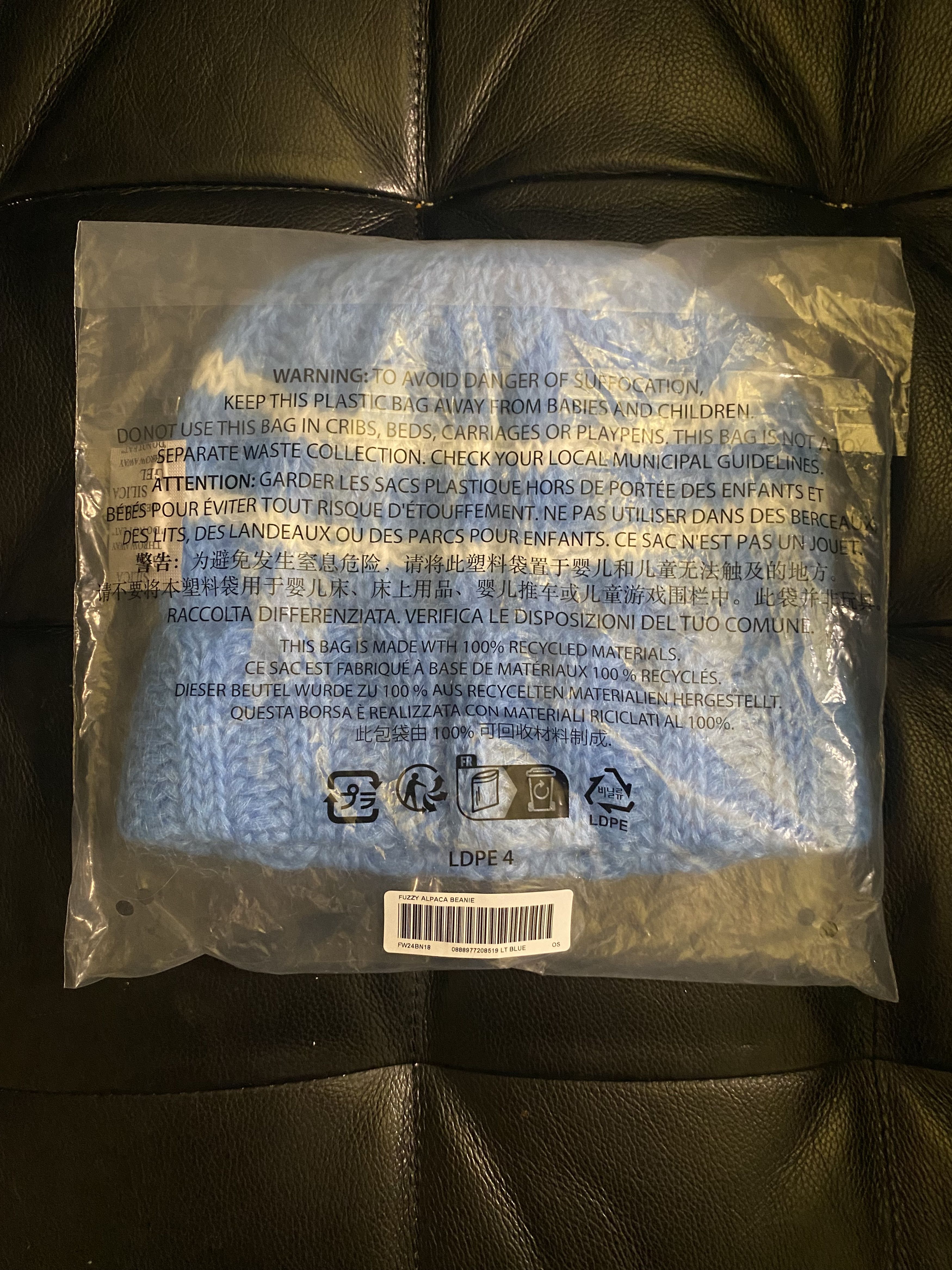 Supreme Supreme Fuzzy Alpaca Beanie Size ONE SIZE - 2 Thumbnail