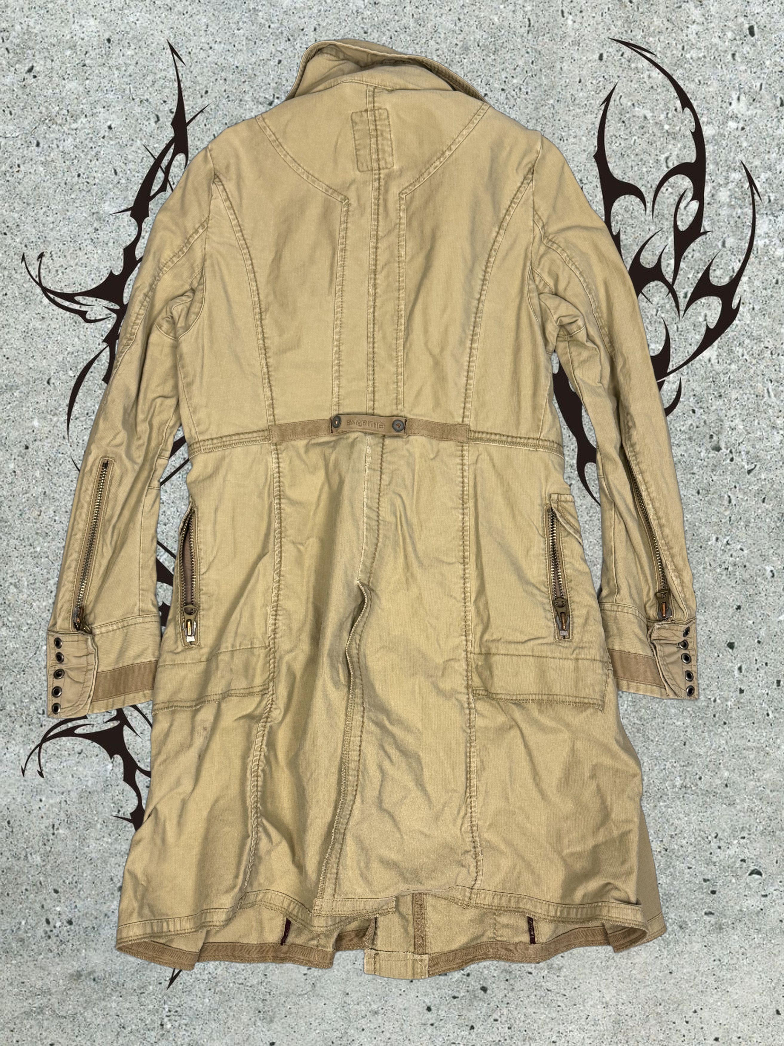 Marithe + Francois Girbaud Crazy vintage M+FG beige stand up collar coat Size S / US 4 / IT 40 - 4 Thumbnail