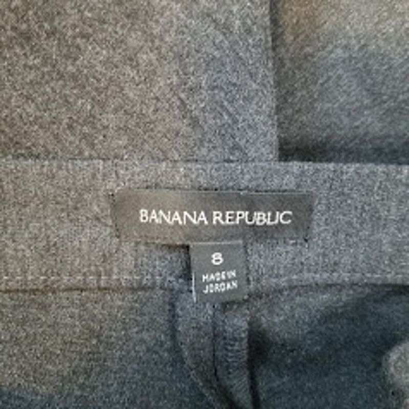 Banana Republic Banana Republic slim tapered jersey trousers pants sz 8 gray Size 30" / US 8 / IT 44 - 3 Thumbnail