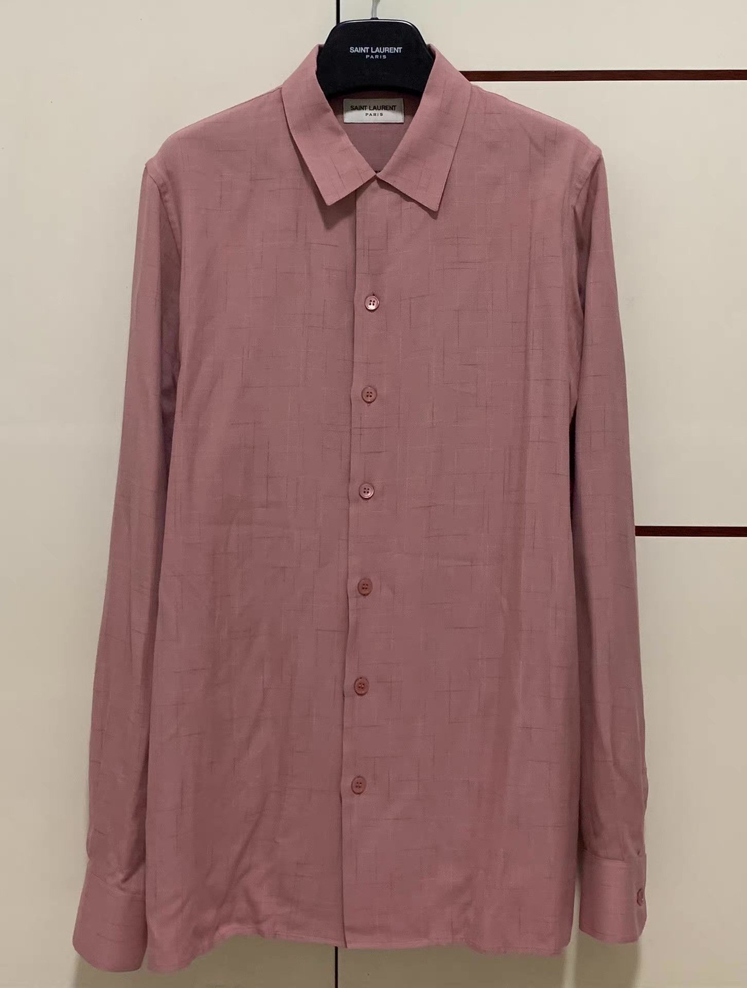 Saint Laurent Paris Saint Laurent SLP 14FW Runway Pink Cuban Q12 Size US L / EU 52-54 / 3 - 1 Thumbnail