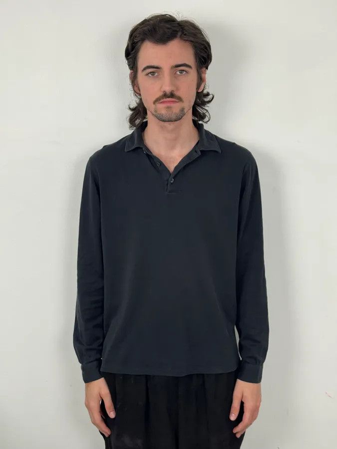 Prada 2000s Prada Navy Classic Longsleeve Polo Size US S / EU 44-46 / 1 - 2 Thumbnail
