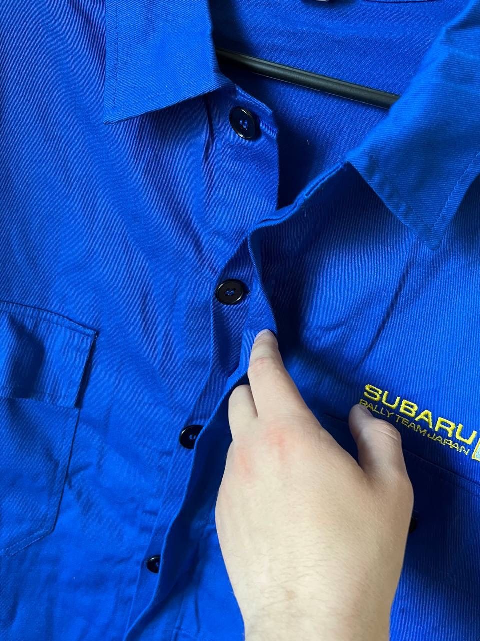 Vintage Vintage Subaru Racing Jacket Button Japan work jacket Subaru Size US L / EU 52-54 / 3 - 8 Thumbnail