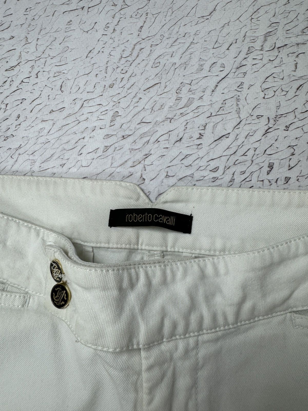 Roberto Cavalli Roberto Cavalli vintage white zipper casual classic pants Size 28" / US 6 / IT 42 - 12 Thumbnail