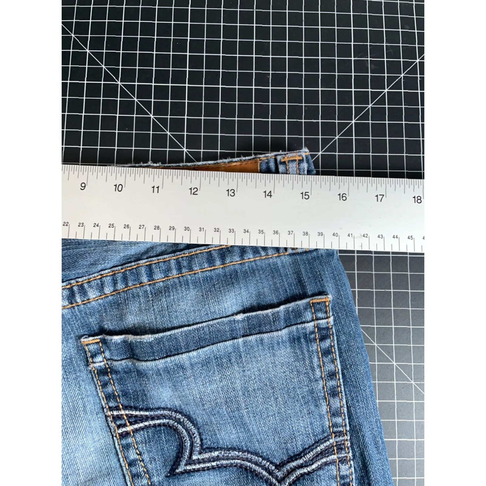 Denime VINTAGE Big Star Jeans Bootcut 5-Pocket Men's 30 x 29 Blue Denim Boot Cut Regular Rise Midi 90s Grunge Retro US Made Size US 30 / EU 46 - 5 Thumbnail