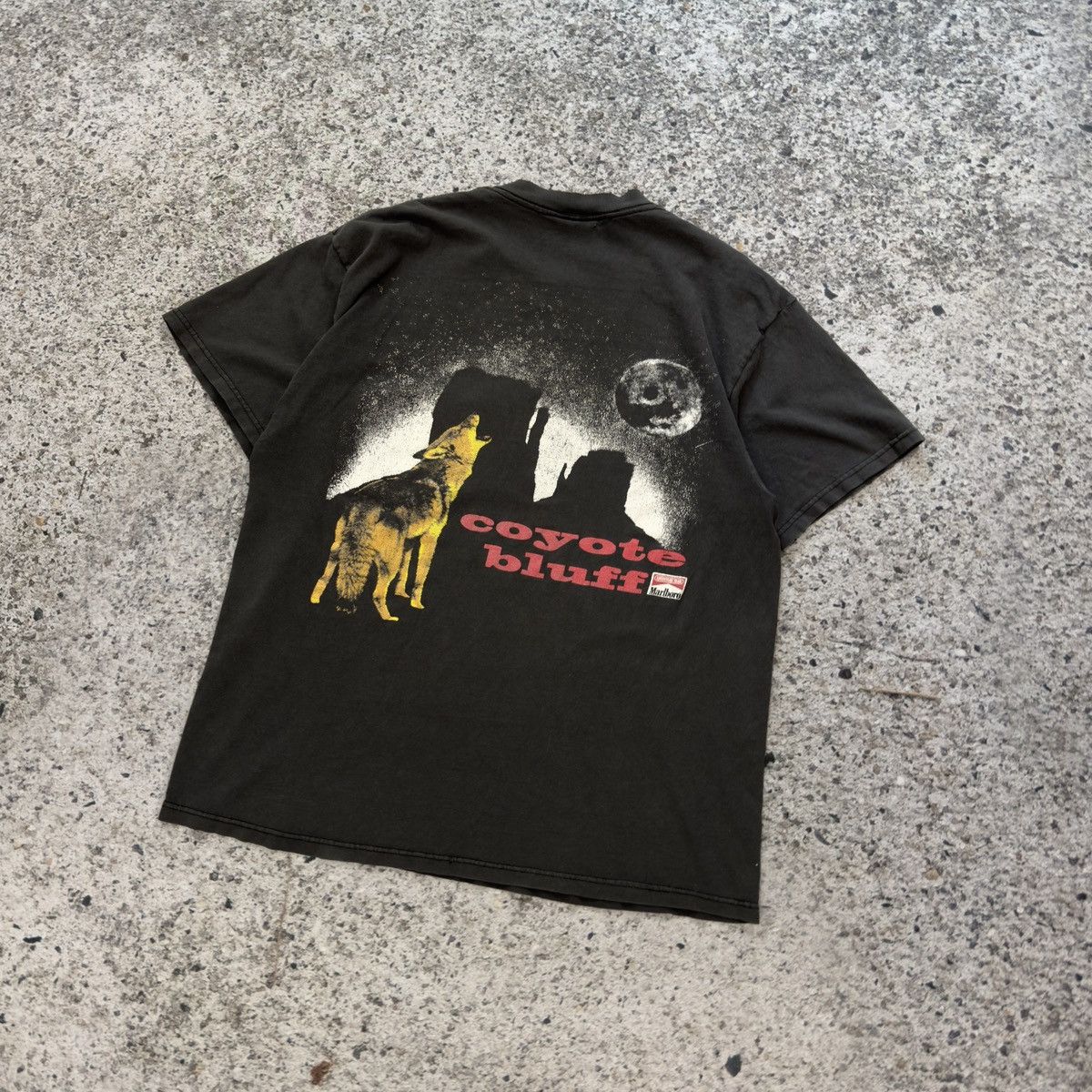 Vintage 90s Marlboro Coyote Bluff Shirt Thrashed Faded ERD Grunge Size US XL / EU 56 / 4 - 10 Thumbnail