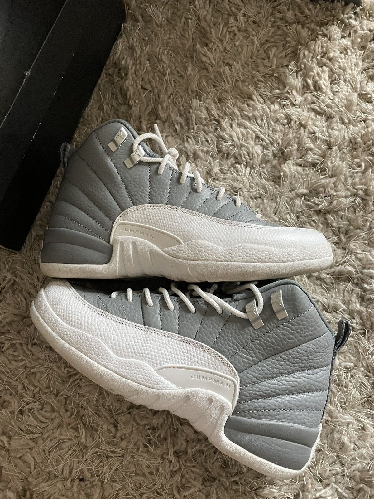 Jordan Brand Jordan 12 Stealth Grey Size US 7 / IT 37 - 2 Thumbnail