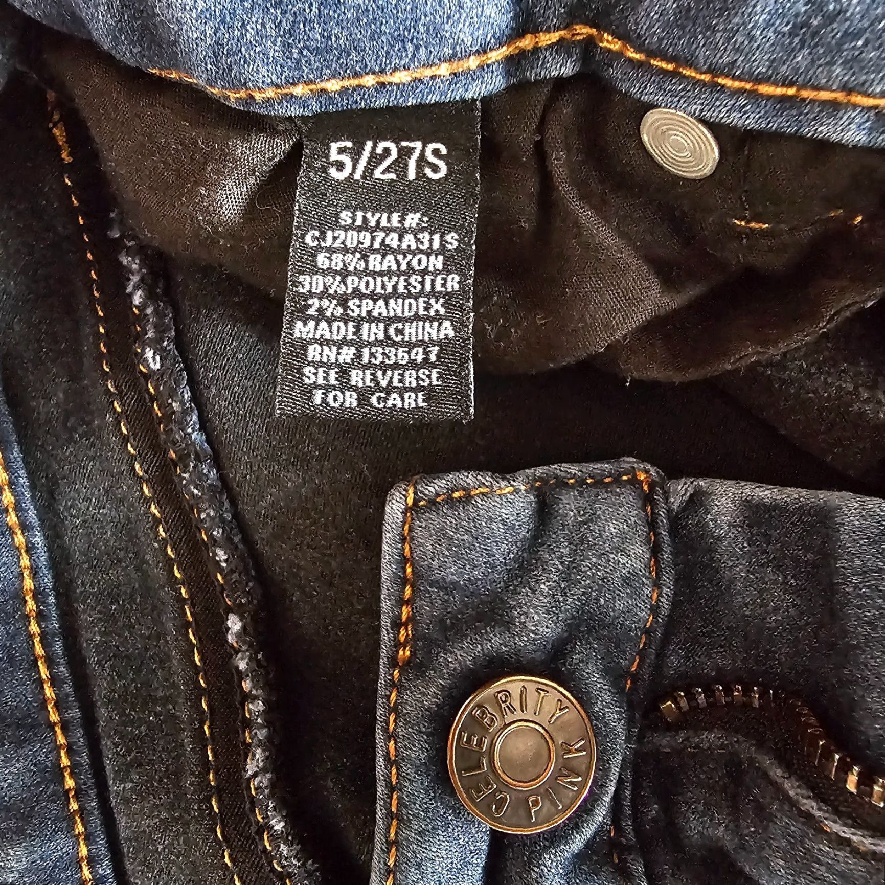 Vintage Celebrity Pink Women's Mid-Rise Skinny Jeggings Ankle Jeans Size 5 / 27 Size 27" / US 4 / IT 40 - 4 Thumbnail