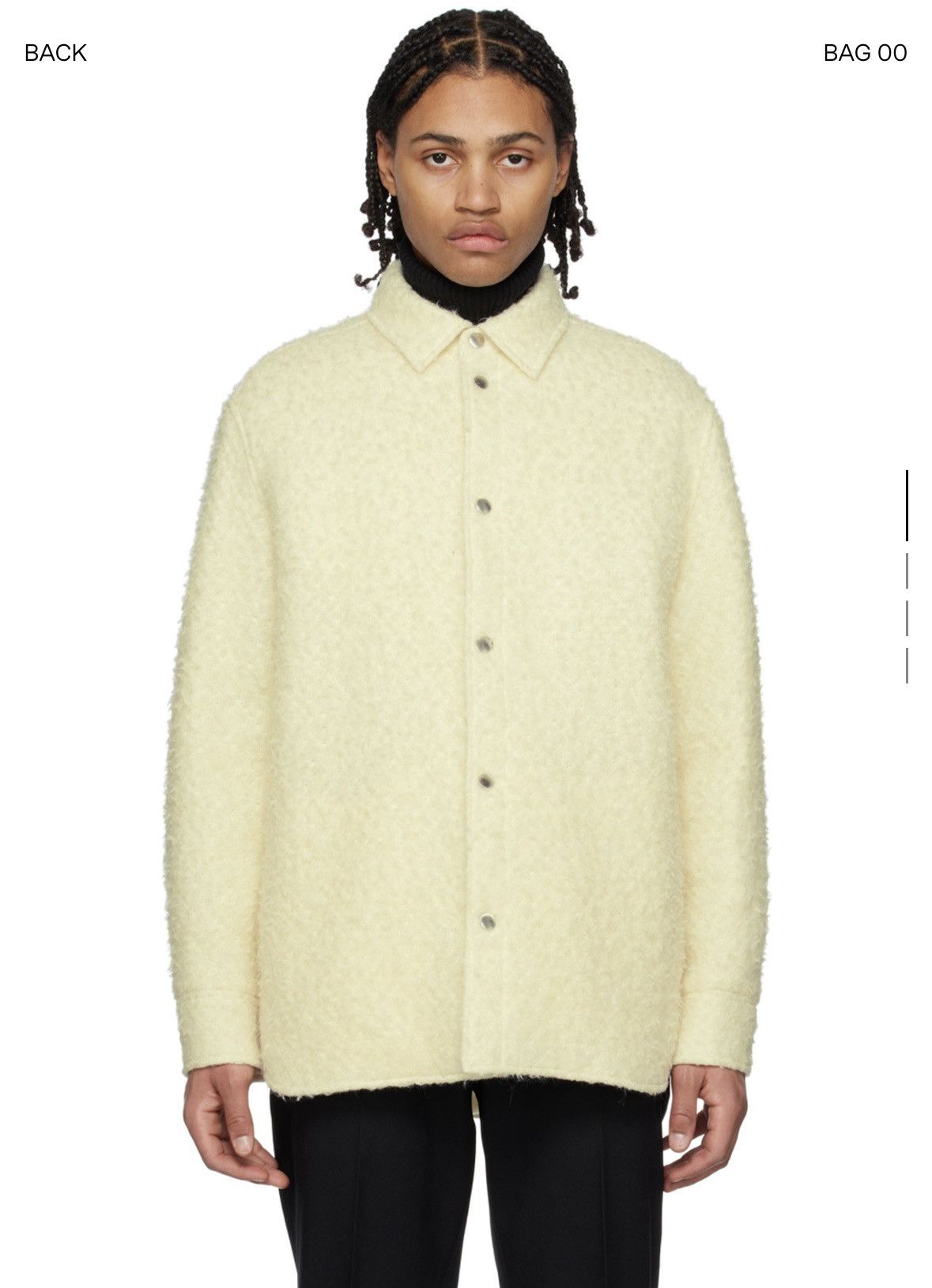 Jil Sander Jil Sander Off White Press-Stud Jacket Size US M / EU 48-50 / 2 - 1 Thumbnail