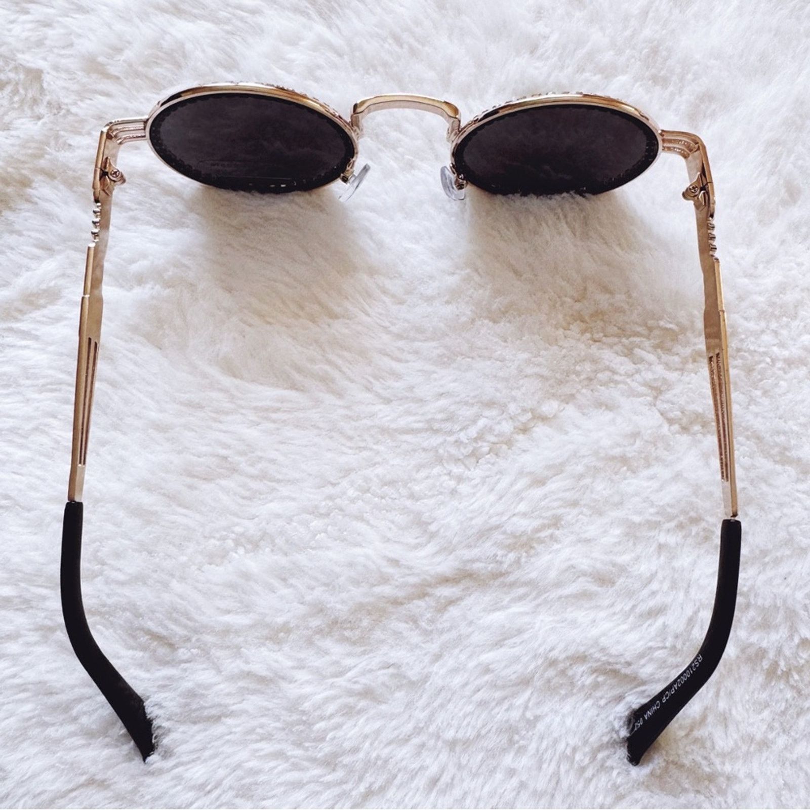 Other Kate Black Round Sunglasses Size ONE SIZE - 7 Thumbnail