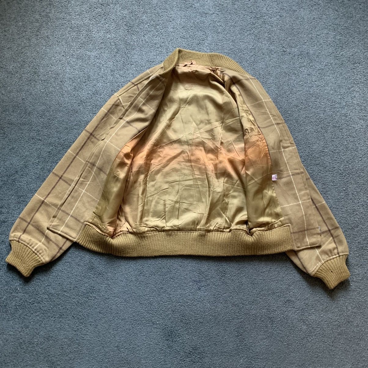 Other Deadstock Vtg 80s/90s MIJ 100% Wool Windowpane Bomber Size US M / EU 48-50 / 2 - 2 Thumbnail