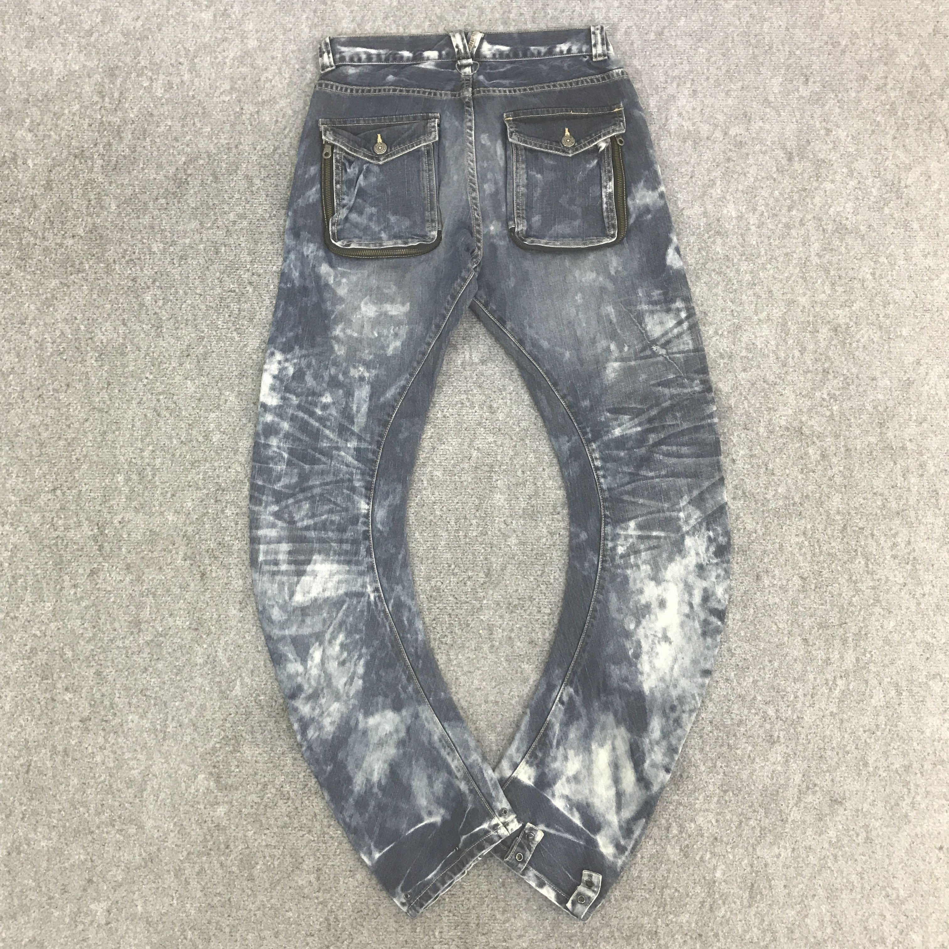 PPFM PPFM JAPAN BANANA DESIGN DENIM PANTSK129B4 Size US 30 / EU 46 - 4 Thumbnail