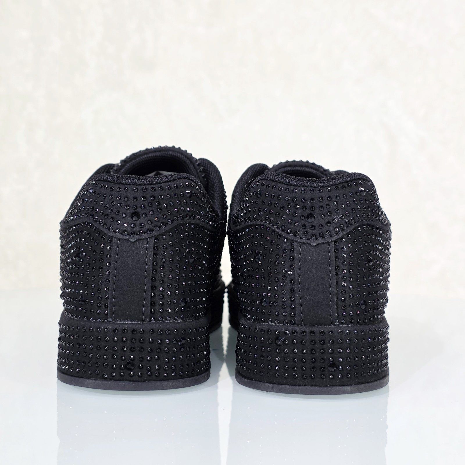 Other Street Glam Black Rhinestone Platform Sneakers Tennis Shoes Size US 11 / IT 41 - 3 Thumbnail