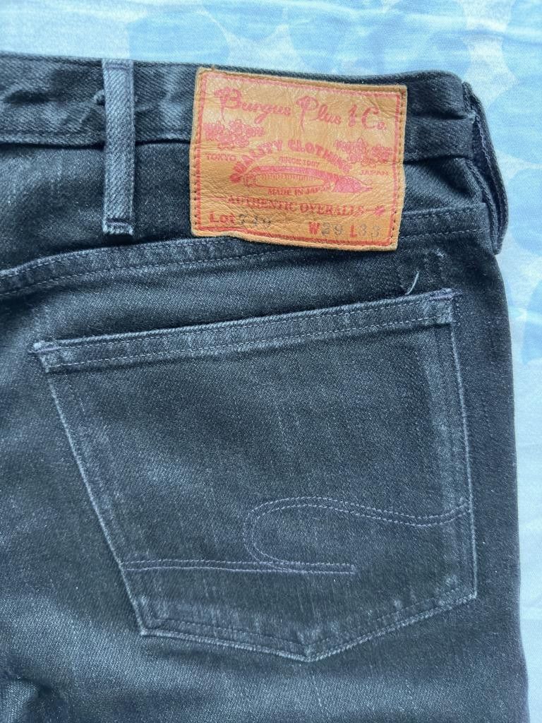 Burgus Plus Burgus Plus - Size 29 - 740-ST Zip Tight Straight Slim Black Size US 29 - 3 Thumbnail