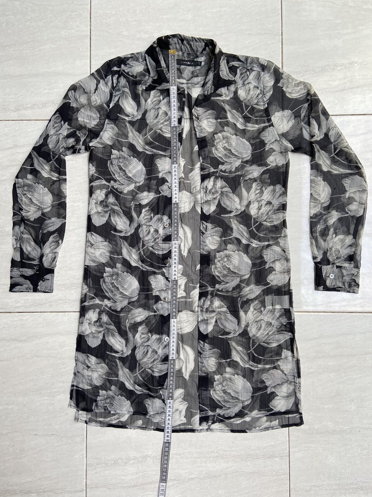 CIVARIZE CIVARIZE Floral Patterned Mesh Outer/Shirt Size US M / EU 48-50 / 2 - 7 Thumbnail