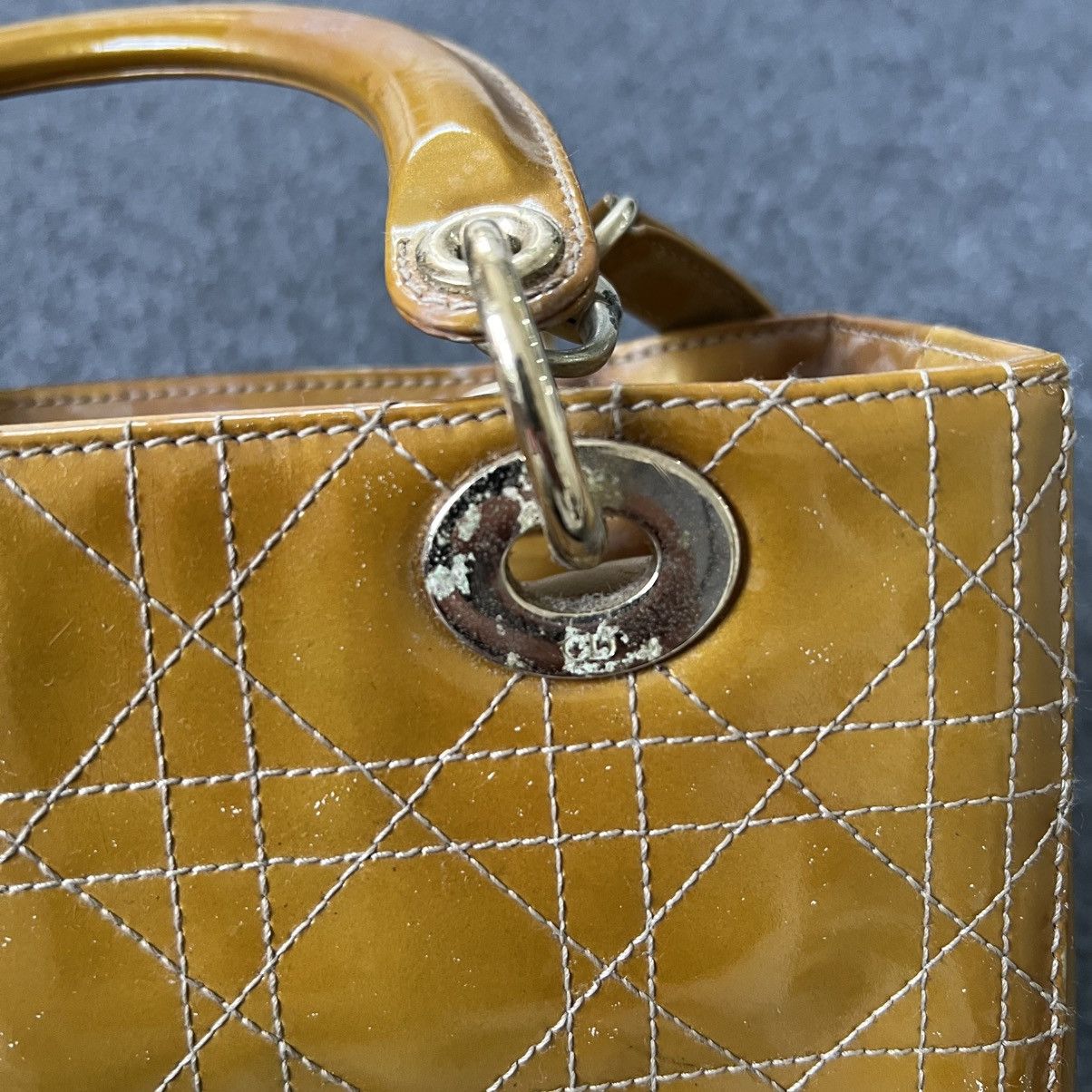 Christian Dior Monsieur Christian dior lady dior cannage patent bag Size ONE SIZE - 11 Thumbnail