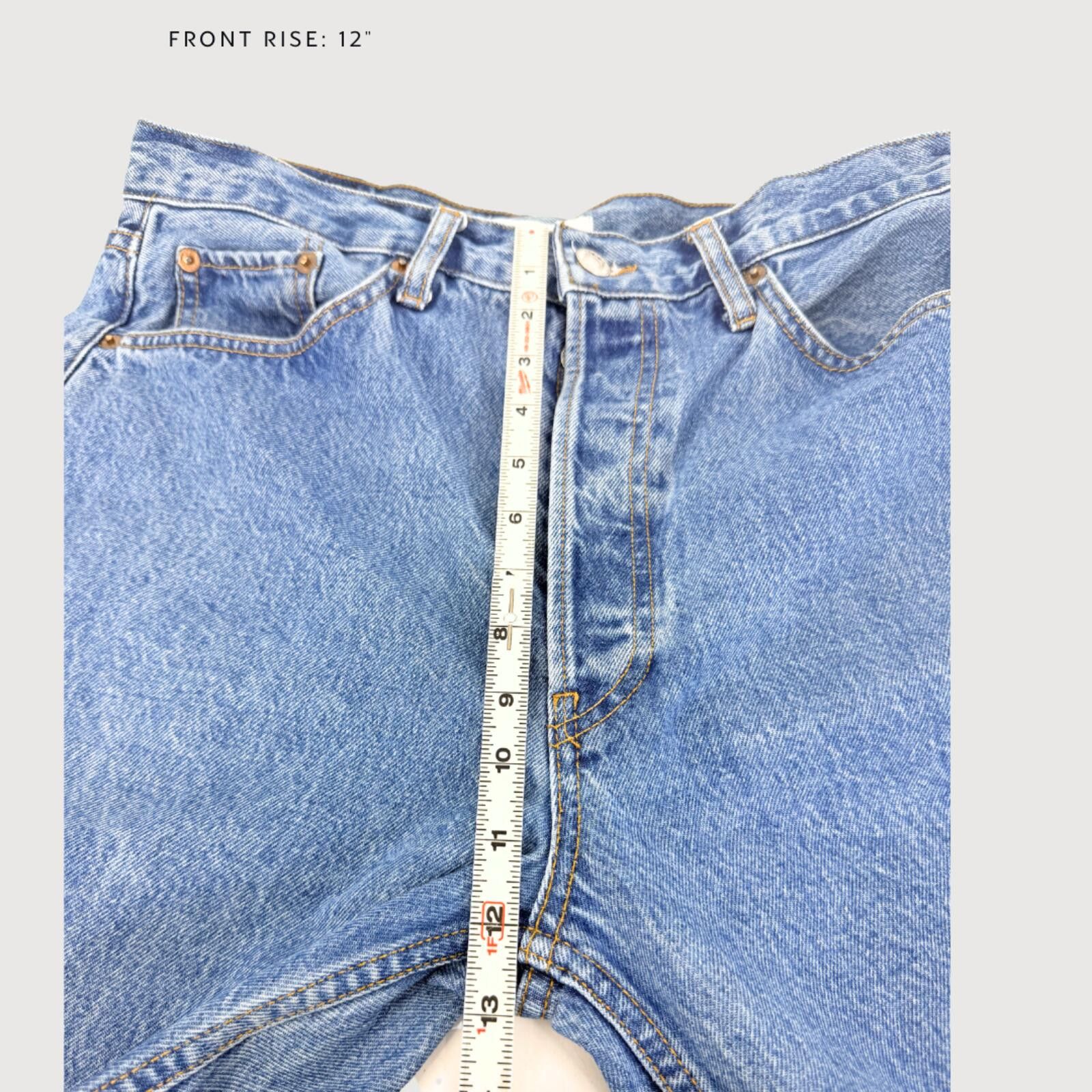 RE/DONE RE/DONE 90s Crop Low Slung Button Fly Jeans 29 Size 29" - 7 Thumbnail
