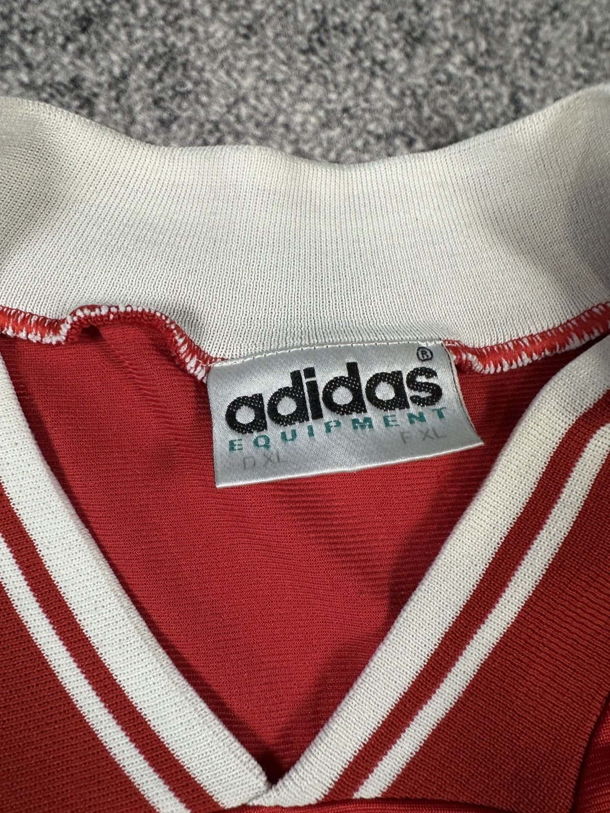 Adidas Vintage Adidas Equipment Logo Soccer Jersey Blokecore Rare Size US XL / EU 56 / 4 - 4 Thumbnail