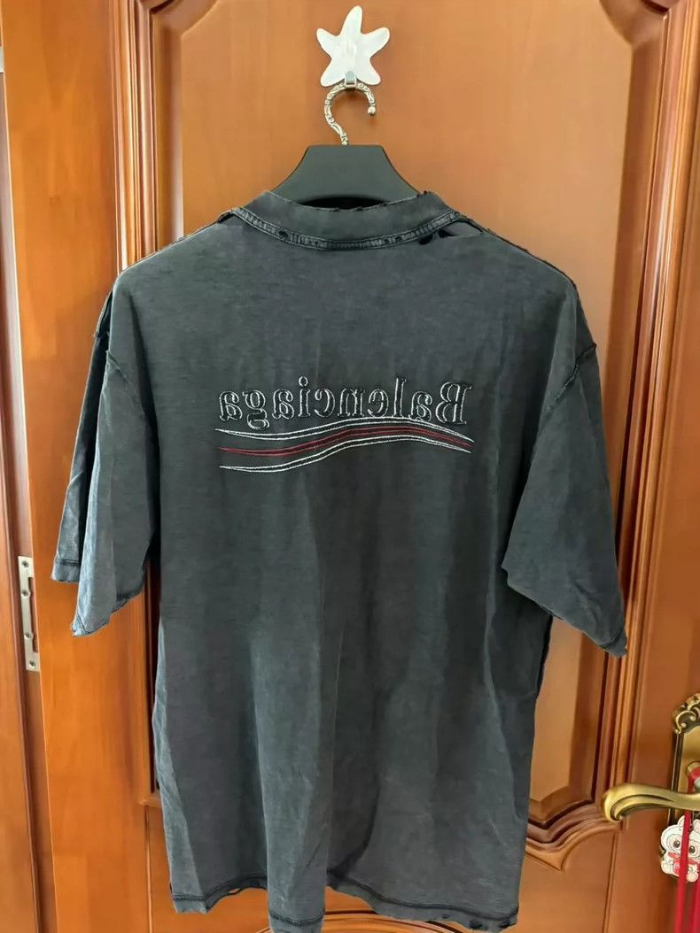 Balenciaga Balenciaga Embroidered reverse logo short sleeves Size US XS / EU 42 / 0 - 2 Thumbnail