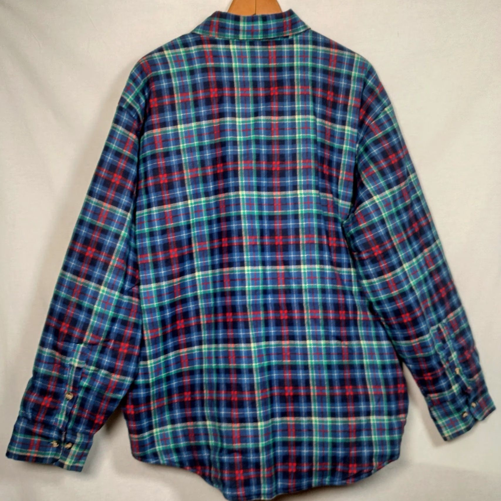 Vintage Vintage Northwest Territory Flannel Shirt Jacket Men 2X Quilted Blue Plaid Work Size US XXL / EU 58 / 5 - 2 Thumbnail
