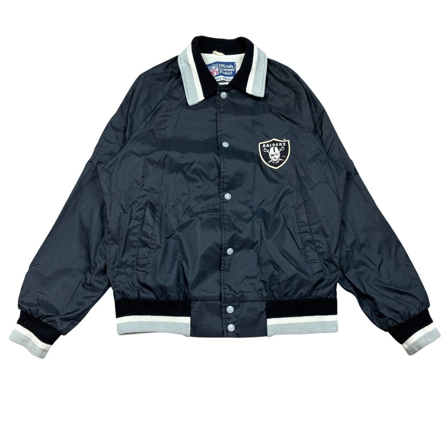 NFL × Vintage VTG 80s Stahl Urban NFL Los Angeles Raiders Jacket Men's M Size US M / EU 48-50 / 2 - 1 Thumbnail